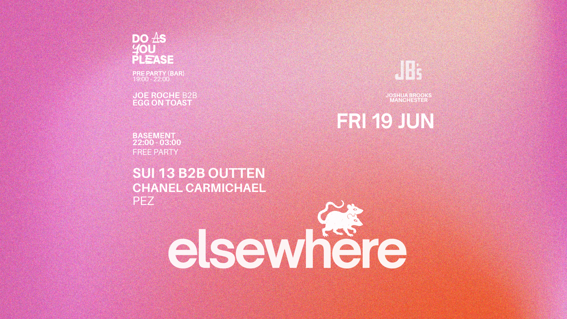 Joshua Brooks w/ Elsewhere // Sui13 B2B Outten & Chanel Carmichael